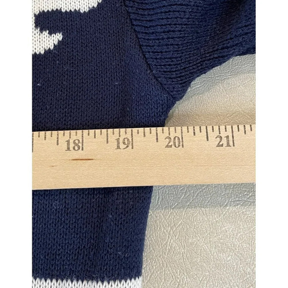 N.C. Collection Ugly Merry Christmas Holiday Sweater Santa Reindeer Medium Knit - Picture 4 of 8